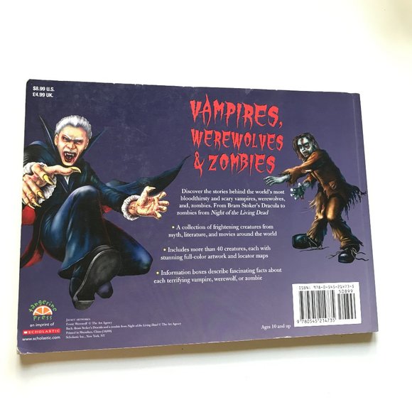 🛍️ 2 For $15 🛍️ Vampires, Werewolves and Zombies Book - Picture 3 of 11